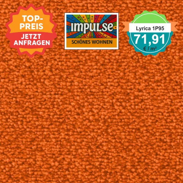 Vorwerk Lyrica 1P95 orange – Velours Teppich – € 71,91/m² – Produktbild